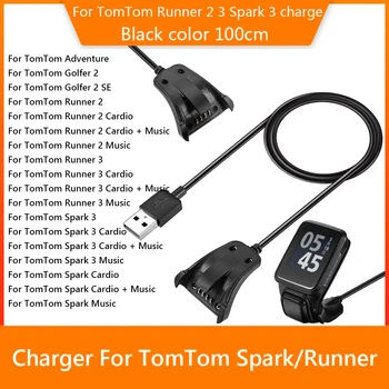 100 см USB-кабель для зарядки, шнур зарядного устройства для часов TomTom Spark Runner2 /3/Spark 3
