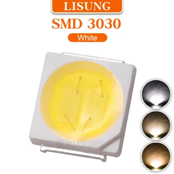 1000 шт./пакет SMD 3030 Led Gold Line 3V 6V 2800K 4000K 6500K Теплый Белый Светодиод Water Clear LED Light Diode Set