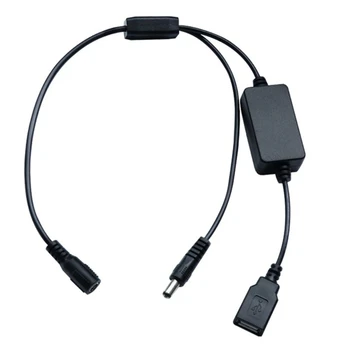 12 В 2A 5,5x2,1 мм до 12 В + USB 5 В кабель для подключения адаптера питания Прямая поставка