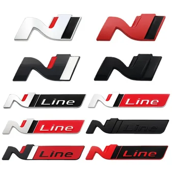 12 Стильная Автомобильная Наклейка N Line Nline Значок Эмблема Наклейка для Hyundai I30 2021 Sonata Elantra Veloster Kona Tucson N Line Styling