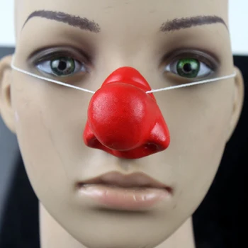 1ШТ Клоун с красным носом, сигналящий для вечеринок, Клоунский нос для карнавала, косплея, Рождественского маскарада