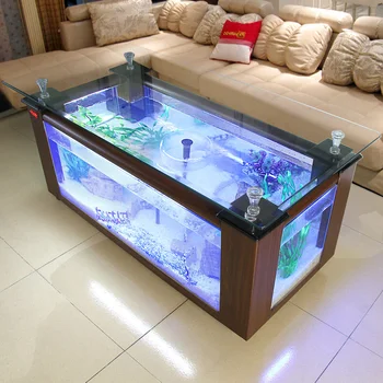 2023 Высококачественный Настольный аквариум с аквариумными рыбками для гостиной