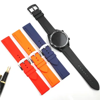 20мм 22мм Высококачественные Силиконовые Умные Часы Для Tissot Seiko Mido Casio WatchGT2S8 Quick Release Watch Универсальный Ремешок Для Часов