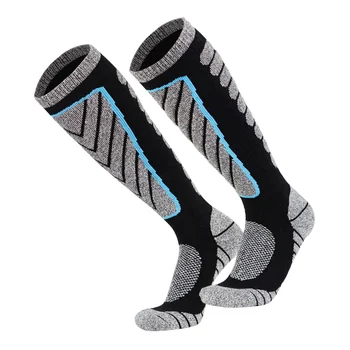 3 пары зимних теплых носков, утолщенные носки с петлями, мужские лыжные носки, нескользящие носки из хлопчатобумажной ткани высокого качества