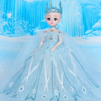 30-сантиметровая новая красивая музыкальная кукла-принцесса на свадьбу, 23 подвижных сустава, 3D настоящие глаза Могут подмигивать, игрушки для девочек, подарки для дома
