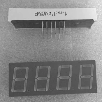 5шт LN5644-11 Оранжевый 0,56-дюймовый 7-сегментный светодиодный дисплей С четырьмя цифровыми ламповыми модулями С общим анодом 12 Контактов