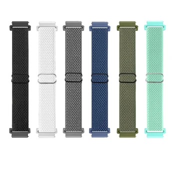 6 шт./упак. 20/22 мм Нейлоновый Ремешок для Samsung Watch 4 Регулируемые браслеты с Волнистой Петлей для Huawei GT/ Amazfit GTR 4/Garmin/Fitbit Band