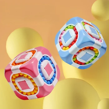 A3 Новая новинка 3 × 3 Magic Cube Bean Puzzle Управление кончиками пальцев Magic Bean Rolling Relief Ball Детская игрушка-головоломка для декомпрессии