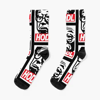 Hodl - Сатоши Накамото, Биткоин-мем, Носки, забавные носки для мужчин, хип-хоп Чулки