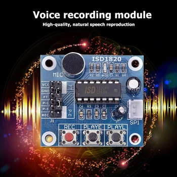 ISD1820 Профессиональная плата диктофона для записи голоса, модуль воспроизведения записи с микрофоном, звуковой динамик