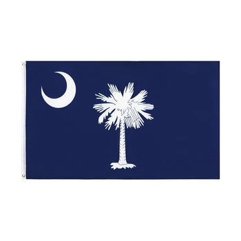 JohninUSEA 90x150 см Флаг Южной Каролины США 3x5 футов Государственный флаг США