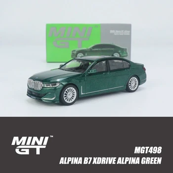 MINIGT 1:64 Alpina B7 xDrive Alpina Модель автомобиля из зеленого металлического сплава MGT00498