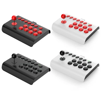 USB-контроллер игровой консоли, 3 режима подключения, джойстик для файтингов, функция макро/ ТУРБО для PS4/PS3/ Xbox One/ Switch