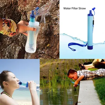 Аварийный инструмент для фильтрации питьевой воды в дикой природе на открытом воздухе, дезинфекция, индивидуальный очиститель воды, переносная фильтровальная соломка