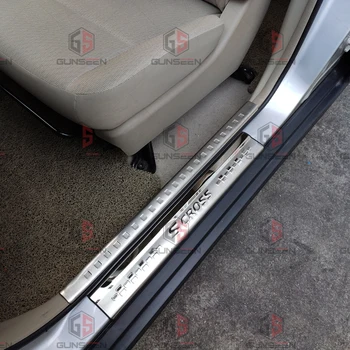 Автомобильный стайлинг для Suzuki Sx4 2014-2019 Аксессуары Scross S-Cross S Cross Накладка на порог из нержавеющей стали наклейка на педальную пластину