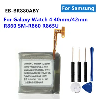 Аккумулятор EB-BR880ABY 42 мм 247 мАч Для Samsung Оригинальный Аккумулятор Для Galaxy Watch 4 40 мм SM-R880 R860 R865u Аккумулятор + Бесплатные Инструменты