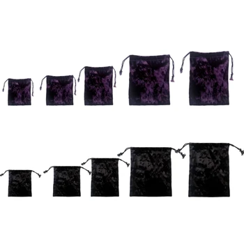 Бархатная сумка для Таро, мешочки с ювелирными рунами, кубики, сумка для хранения вечеринок