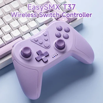 Беспроводной геймпад EasySMX T37, Игровой контроллер Bluetooth для Nintendo Switch / Switch OLED / Switch Lite, Пробуждение, Вибрация Turbo