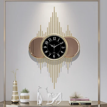 Большие американские настенные часы бытовые настенные часы индивидуальность искусство мода атмосфера украшения часов в гостиной немой звук часов