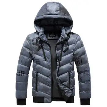 Высококачественная Зимняя парка Мужская Из толстого плюша, теплая куртка Для мужчин, Ветрозащитная парка с капюшоном, Мужские Повседневные Съемные куртки, пальто для мужчин