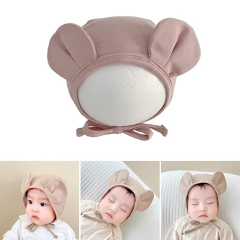 Детская шапка унисекс N80C, хлопковая шапочка-бини для новорожденных, осенне-зимняя шапка для маленьких девочек и мальчиков в подарок