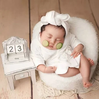 Детское банное полотенце, детское полотенце, реквизит для фотосъемки новорожденных, фланелевый детский халат