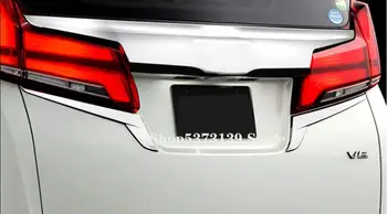 Для Toyota Alphard Vellfire30 2016 2017 2018 2019 2020 Полосы заднего света Хромированное внешнее украшение заднего фонаря, отделка крышки для укладки