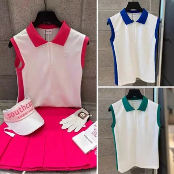 Женская одежда для гольфа Southcape, жилет без рукавов, летняя спортивная дышащая рубашка для гольфа 2023 года,