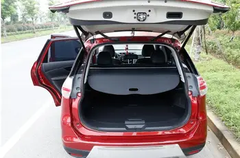 Задняя полка для посылок, материал крышки багажника, занавеска, задняя шторка, выдвижной спа-стайлинг автомобиля ДЛЯ Nissan X-Trail 2014 2015 2016 2017