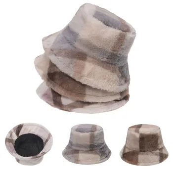 Зимняя теплая шапка-ведро с леопардовым принтом, женская и мужская шапка-тазик, гибкая шляпа для мужчин