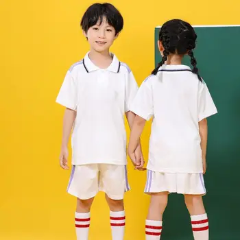 Индивидуальная детская летняя спортивная одежда, 2 шт. Футболки + брюки, костюмы, одежда для мальчиков и девочек, комплекты детской одежды