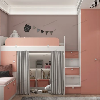 Индивидуальная кровать для детской комнаты с татами, двухъярусный шкаф-кровать