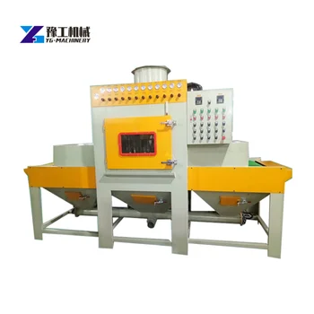 Китайская Автоматическая пескоструйная машина конвейерного типа Подходит для обработки поверхности изготовителя деталей для литья фурнитуры