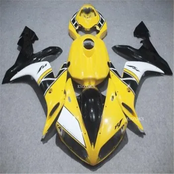 Комплект мотоциклетных обтекателей для Yamaha YZF R1 2004 2005 2006 желто-черные кузовные детали комплект обтекателей YZFR1 04 05 06