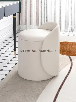 Легкий Роскошный Стул Для Макияжа Nordic Net Red Makeup Chair Спальня В Маленькой Квартире Со Спинкой Для Ногтей Туалетный Столик Стул