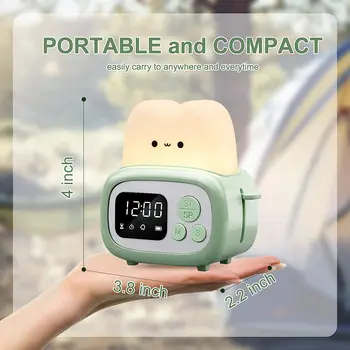 Маленькие часы с таймером, лампа-тостер, милый ночник с инструментом управления временем и настольные часы-будильник, цифровой таймер для детей