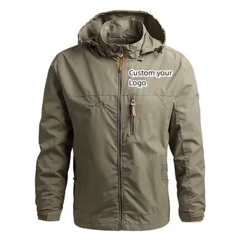 Модная мужская однотонная спортивная куртка 2023 года на заказ, весна-осень, мужская модная верхняя одежда, Ветрозащитное пальто, мужское уличное пальто