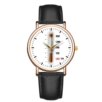 Модные женские кварцевые часы Наручные часы для сигарет Водонепроницаемые часы из натуральной кожи Moda Clock Reloj Hombre