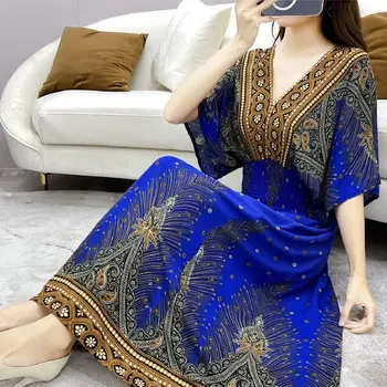 Мусульманское богемное платье Абая для женщин, Бесплатная доставка, Таиланд, Индия, еврейский Кафтан, Африканские атласные Исламские халаты, Лето