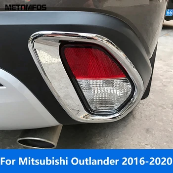 Накладка крышки заднего противотуманного фонаря для Mitsubishi Outlander 2016-2019 2020 Хромированная рамка противотуманных фар Аксессуары для стайлинга автомобилей