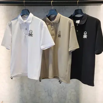 Новая мужская рубашка для гольфа на весну и лето с короткими рукавами, мужская модная одежда regular fit, одежда для гольфа, спортивный быстросохнущий топ