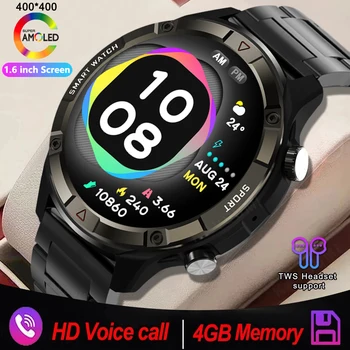 Новые Мужские Смарт-Часы 4G RAM 454*454 с HD Экраном, всегда Отображающие Время, Bluetooth-Вызов, Локальная Музыка, Умные Часы Для Android ios