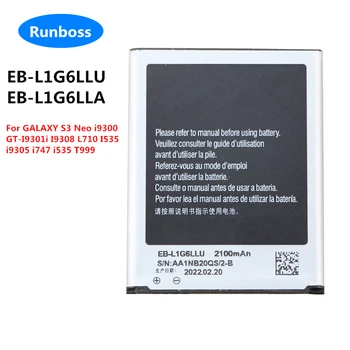 Оригинальный Аккумулятор EB-L1G6LLU EB-L1G6LLA для Samsung GALAXY S3 Neo i9300 GT-I9301i i9308 L710 i535 i9305 i747 i535 T999 с NFC