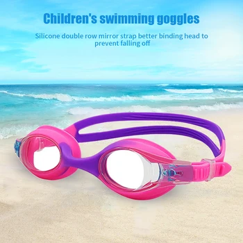 Очки для плавания на открытом воздухе, противотуманные очки для плавания, Очки для бассейна, Герметичные Удобные аксессуары для бассейна для детей, мальчиков и девочек