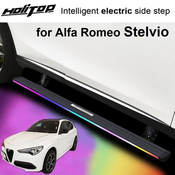 Педаль боковой подножки с электрическим освещением для Alfa Romeo Stelvio, масштабируемая, утолщенная педаль, очень прочная, сделано ЛУЧШИМ производителем
