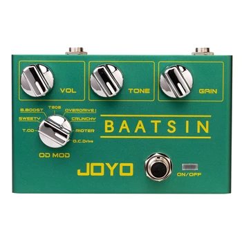 Педаль дисторшна JOYO R-11 BAATSIN Classic Overdrive с эффектом дисторшна 8 OD / DS для эффекта электрогитары