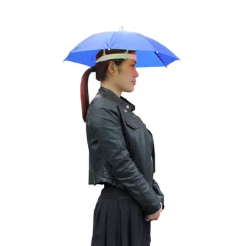 Переносная шляпа-зонт от дождя, складные регулируемые солнцезащитные козырьки для рыбалки на открытом воздухе
