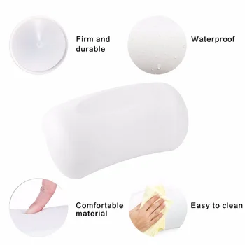 Подушка для ванны Противоскользящий дизайн, Прочная Водонепроницаемая Высококачественная пенополиуретановая подушка для ванны без запаха, подушка для джакузи