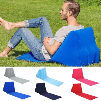 Подушка для кемпинга Складная подушка для лежания на открытом воздухе Треугольная подушка с ПВХ-флокированием для лета