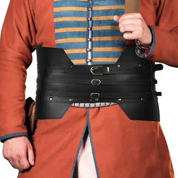 Поясная лента для мужского костюма викинга в стиле рустик для косплея с регулируемым дизайном, цветной поясной ремень с тиснением, подарок на Хэллоуин